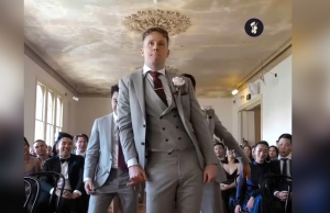 Grooving Groom Daniel Lewis’s Epic Dance Entrance With His Boys Makes Wedding Goes Viral.