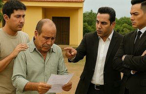 The father gives a promissory note for $900,000 to his three children to help him pay it, but they all refuse… except for the youngest son