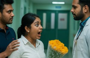 I was tired from the pain, holding my husband’s hand as my eyes filled with tears. As the stretcher moved into the delivery room, I saw a familiar face in the hallway.