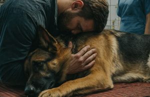 The dog hugged its owner one last time before being put to sleep – and suddenly the veterinarian shouted: “Stop!” – what occured next made everyone in the clinic cry
