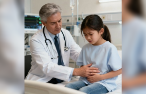 The first thing the doctors noticed wasn’t her age — it was her swollen belly, far too large for someone so young, trembling as she stumbled through the hospital doors that night.