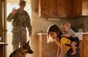A soldier comes back from deployment to discover his little daughter caring for her baby brother all by herself. Their loyal dog has become their protector, while the stepmother vanished long ago with her lover.