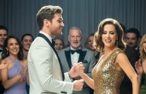 At a party with my husband’s friends, I tried to kiss him while we danced. He pulled away and said, “I’d rather kiss my dog.” Everyone laughed until I smiled and replied. The next moment, the room went silent.