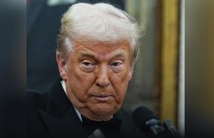 Donald Trump overheard making a troubling two-word remark as his hot-mic rant is captured.