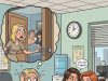 Three girls worked together in the same office
