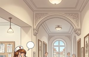 A man was wheeling down the hall of the hospital