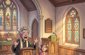 A pastor’s wife was expecting a baby,