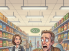 A man was shopping at the supermarket one afternoon