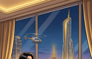 A man is on a business trip in Paris and gets lonely..