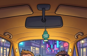 Late one night, three completely drunk men climbed into a taxi.