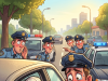A mature (over 40) lady gets pulled over for speeding…