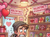 A young man wanted to purchase a gift for his new sweetie for Valentine’s Day.
