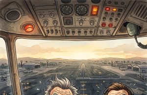 A flight crew was coming in to land