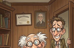 An Old Man Receives A Knock On The Door